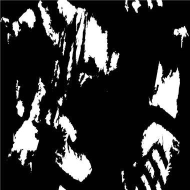 Grunge üst üste biniyor. Soyut siyah-beyaz vektör arkaplanı. Çatlak, leke ve noktalarda kirli desenli tek renkli klasik yüzey. Karanlık korku tarzında eski bir duvar.