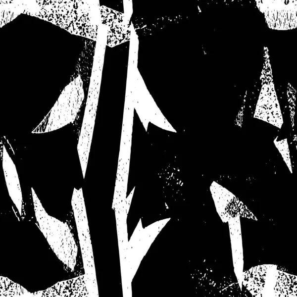 Fondo Grunge Abstracto Textura Monocromática Tonos Blanco Negro — Archivo Imágenes Vectoriales