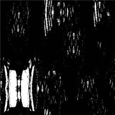 Grunge üst üste biniyor. Soyut siyah-beyaz vektör arkaplanı. Çatlak, leke ve noktalarda kirli desenli tek renkli klasik yüzey. Karanlık korku tarzında eski bir duvar.