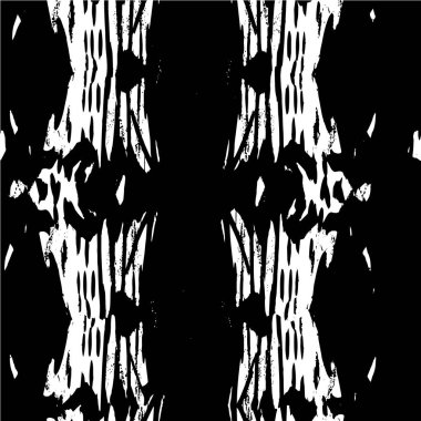 Grunge üst üste biniyor. Soyut siyah-beyaz vektör arkaplanı. Çatlak, leke ve noktalarda kirli desenli tek renkli klasik yüzey. Karanlık korku tarzında eski bir duvar.