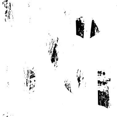 Grunge üst üste biniyor. Soyut siyah-beyaz vektör arkaplanı. Çatlak, leke ve noktalarda kirli desenli tek renkli klasik yüzey. Karanlık korku tarzında eski bir duvar.