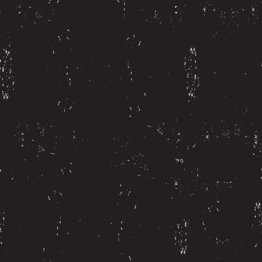 Grunge üst üste biniyor. Soyut siyah-beyaz vektör arkaplanı. Çatlak, leke ve noktalarda kirli desenli tek renkli klasik yüzey. Karanlık korku tarzında eski bir duvar.