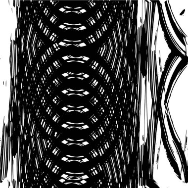 Grunge üst üste biniyor. Soyut siyah-beyaz vektör arkaplanı. Çatlak, leke ve noktalarda kirli desenli tek renkli klasik yüzey. Karanlık korku tarzında eski bir duvar.