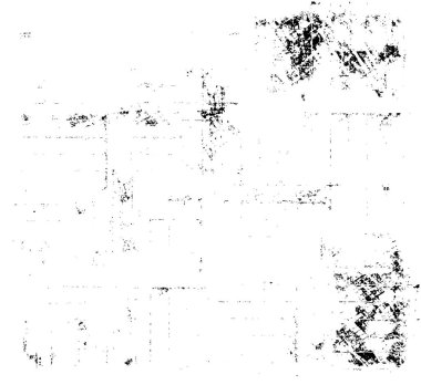 Grunge üst üste biniyor. Soyut siyah-beyaz vektör arkaplanı. Çatlak, leke ve noktalarda kirli desenli tek renkli klasik yüzey. Karanlık korku tarzında eski bir duvar.