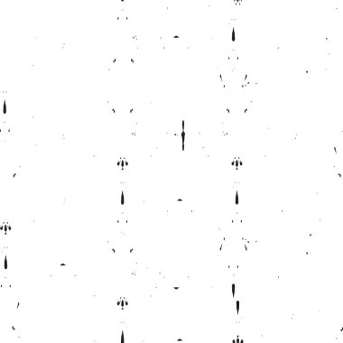 Grunge üst üste biniyor. Soyut siyah-beyaz vektör arkaplanı. Çatlak, leke ve noktalarda kirli desenli tek renkli klasik yüzey. Karanlık korku tarzında eski bir duvar.