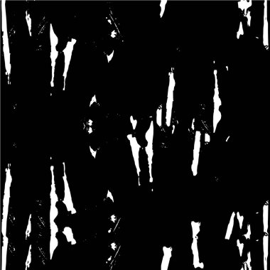 Grunge üst üste biniyor. Soyut siyah-beyaz vektör arkaplanı. Çatlak, leke ve noktalarda kirli desenli tek renkli klasik yüzey. Karanlık korku tarzında eski bir duvar.