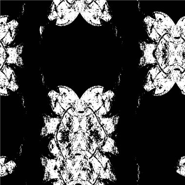 Soyut sıkıntılı fırça darbeleriyle Grunge monokrom arkaplanı