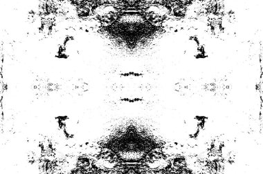 Soyut grunge siyah beyaz mürekkep vektörü desenli arkaplan