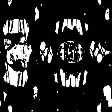 Soyut grunge siyah beyaz mürekkep vektörü desenli arkaplan