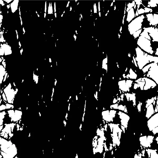 苦しんでいる黒と白のテクスチャの抽象的な背景 — ストックベクタ