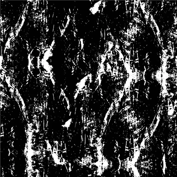 苦しんでいる黒と白のテクスチャの抽象的な背景 — ストックベクタ