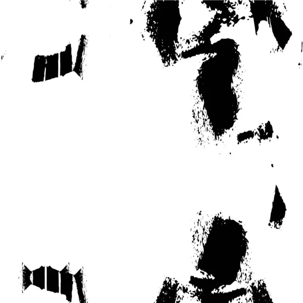 Zwart Wit Textuur Achtergrond Met Abstracte Slagen — Stockvector