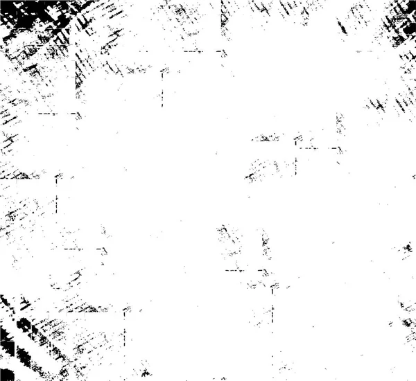 Rommelige Gespetterde Monochrome Achtergrond Met Abstracte Textuur — Stockvector