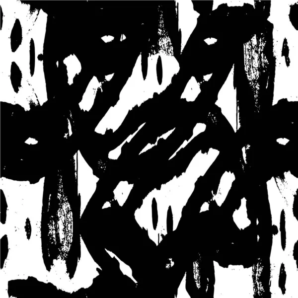 Grunge Monochromatické Pozadí Abstraktní Problémové Tahy Štětcem — Stockový vektor
