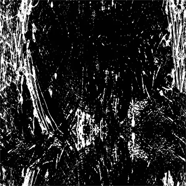 Grunge Monochrome Achtergrond Met Abstracte Penseelstreken — Stockvector