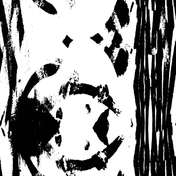 Fond Texturé Monochrome Abstrait Coups Pinceau Détresse — Image vectorielle