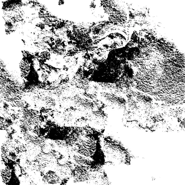 Абстрактный Грязный Черно Белый Текстурированный Фон Стрессовые Мазки Кистью — стоковый вектор