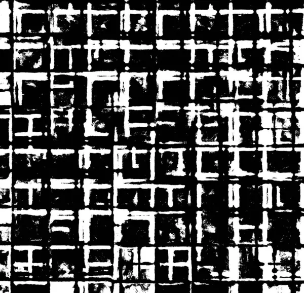 Abstraktes Chaotisches Schwarz Weiß Mit Strukturiertem Hintergrund Verzweifelte Pinselstriche — Stockvektor