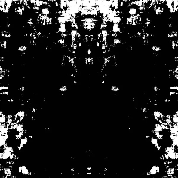 Abstraktní Chaotické Černobílé Texturované Pozadí Nepříjemné Tahy Štětcem — Stockový vektor