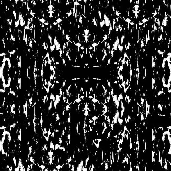 Абстрактный Черно Белый Векторный Текстурированный Фон Мазками Кисти — стоковый вектор