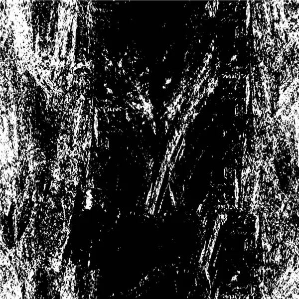 Abstrakter Schwarz Weißer Vektorhintergrund Mit Verstörten Pinselstrichen — Stockvektor