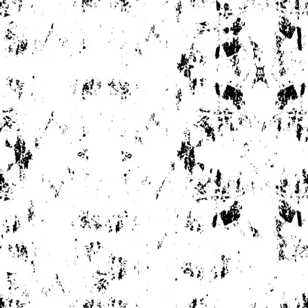 Abstract Zwart Wit Vector Textuur Achtergrond Met Verontruste Penseelstreken — Stockvector