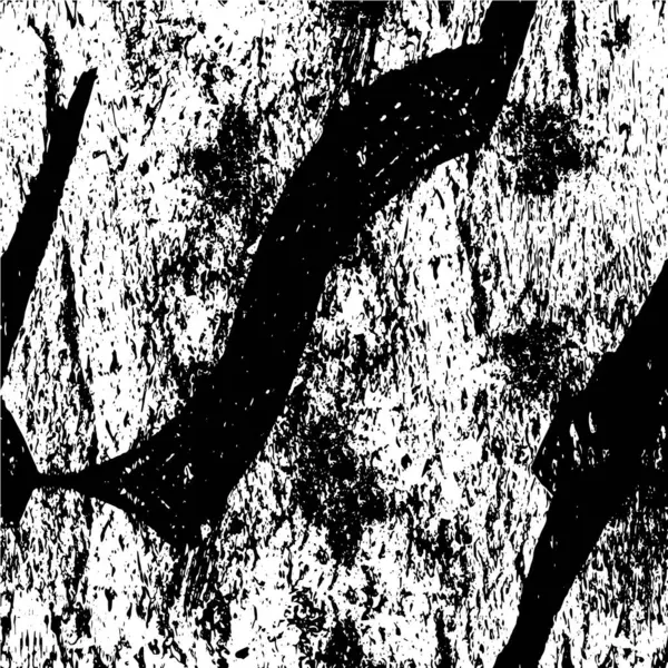 抽象的な黒と白のベクターは 苦しんだブラシのストロークで背景をテクスチャしました — ストックベクタ
