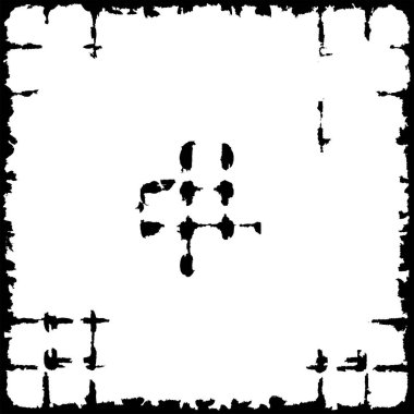 Çizik ve çiziklerle dolu siyah beyaz bir arka plan. soyut vektör illüstrasyonu