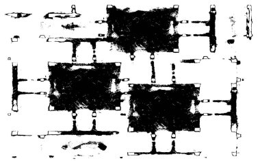 Soyut grunge arkaplanı. Monokrom dokusu. Siyah ve beyaz desenli arkaplan