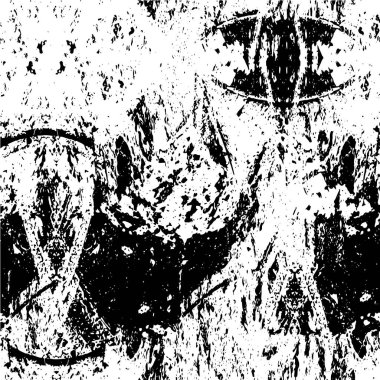 Soyut grunge arkaplanı. Monokrom dokusu. Siyah ve beyaz desenli arkaplan