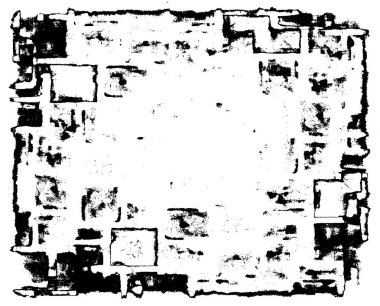 Bindirme doku sıkıntılı. Grunge arka plan. soyut yarım ton vektör çizim