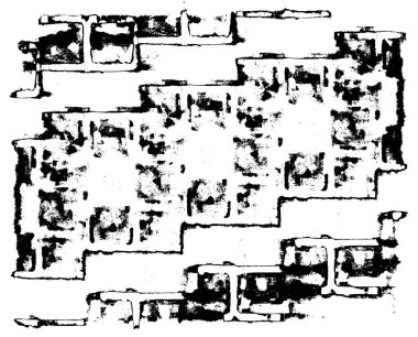 Vektör çizimi. Soyut grunge siyah beyaz arkaplan. 