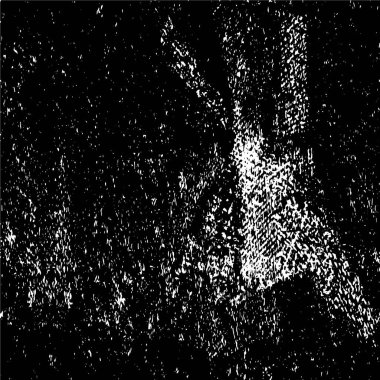 Grunge üst üste biniyor. Soyut siyah-beyaz vektör arkaplanı. Çatlak, leke ve noktalarda kirli desenli tek renkli klasik yüzey. Karanlık korku tarzında eski bir duvar.