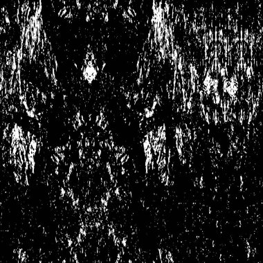 Grunge üst üste biniyor. Soyut siyah-beyaz vektör arkaplanı. Çatlak, leke ve noktalarda kirli desenli tek renkli klasik yüzey. Karanlık korku tarzında eski bir duvar.