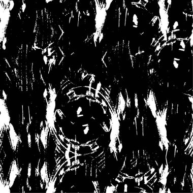 Çizik ve çiziklerle dolu siyah beyaz bir arka plan. Soyut vektör illüstrasyonu.                