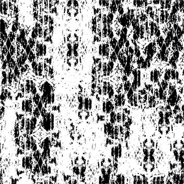 Çizik ve çiziklerle dolu siyah beyaz bir arka plan. Soyut vektör illüstrasyonu.                