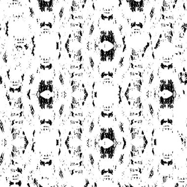 Çizik ve çiziklerle dolu siyah beyaz bir arka plan. Soyut vektör illüstrasyonu.                