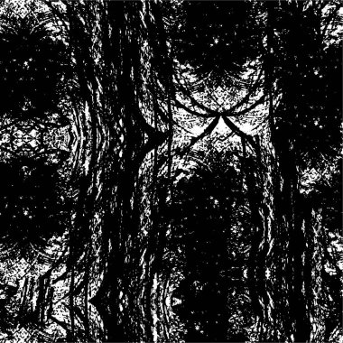 Çizik ve çiziklerle dolu siyah beyaz bir arka plan. Soyut vektör illüstrasyonu.                