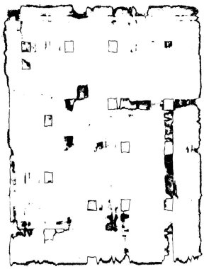 monokrom soyut yaratıcı benzersiz illüstrasyon