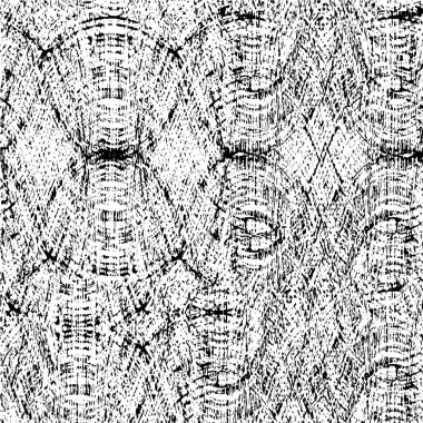 Çizik ve çiziklerle dolu siyah beyaz bir arka plan. Soyut vektör illüstrasyonu.                