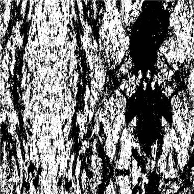 Çizik ve çiziklerle dolu siyah beyaz bir arka plan. Soyut vektör illüstrasyonu.                