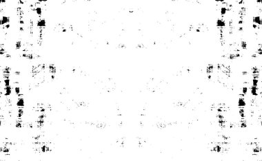 Çizik ve çiziklerle dolu siyah beyaz bir arka plan. Soyut vektör illüstrasyonu.                