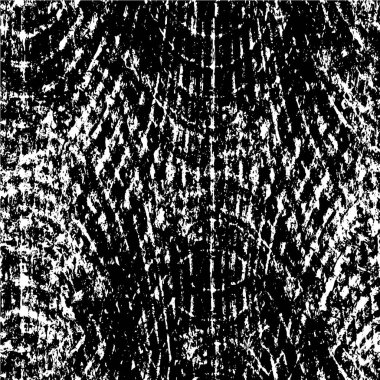 Çizik ve çiziklerle dolu siyah beyaz bir arka plan. Soyut vektör illüstrasyonu.                