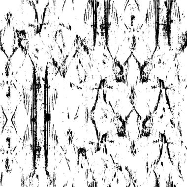 Çizik ve çiziklerle dolu siyah beyaz bir arka plan. Soyut vektör illüstrasyonu.                