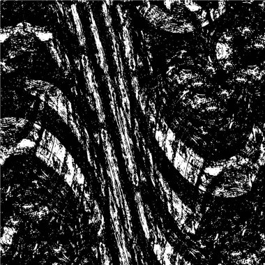 Çizik ve çiziklerle dolu siyah beyaz bir arka plan. Soyut vektör illüstrasyonu.