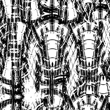 Soyut grunge arkaplanı. Monokrom dokusu. Siyah ve beyaz desenli arkaplan