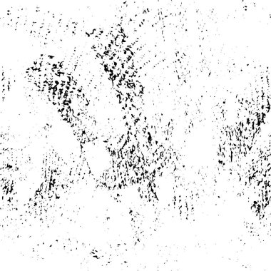 Siyah beyaz desenli, noktalı, benekli sıkıntılı bir arka plan. Çizikler. Çizgiler. soyut vektör illüstrasyonu.