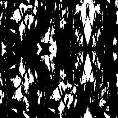 Siyah beyaz desenli sıkıntılı bir arka plan. Noktalar, noktalar, çizikler. Vektör. soyut vektör illüstrasyonu.