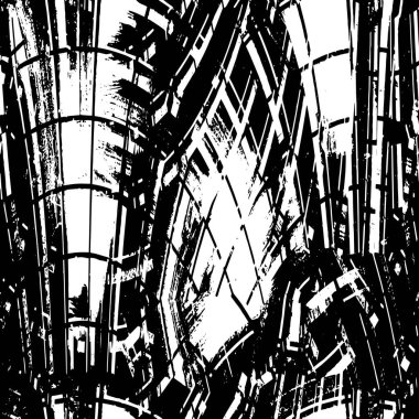 Soyut grunge arkaplanı. Monokrom dokusu. Siyah ve beyaz desenli arkaplan              