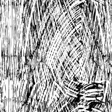 Sert siyah beyaz desen çizimi. Grunge 'un geçmişi. Soyut doku efekti.
